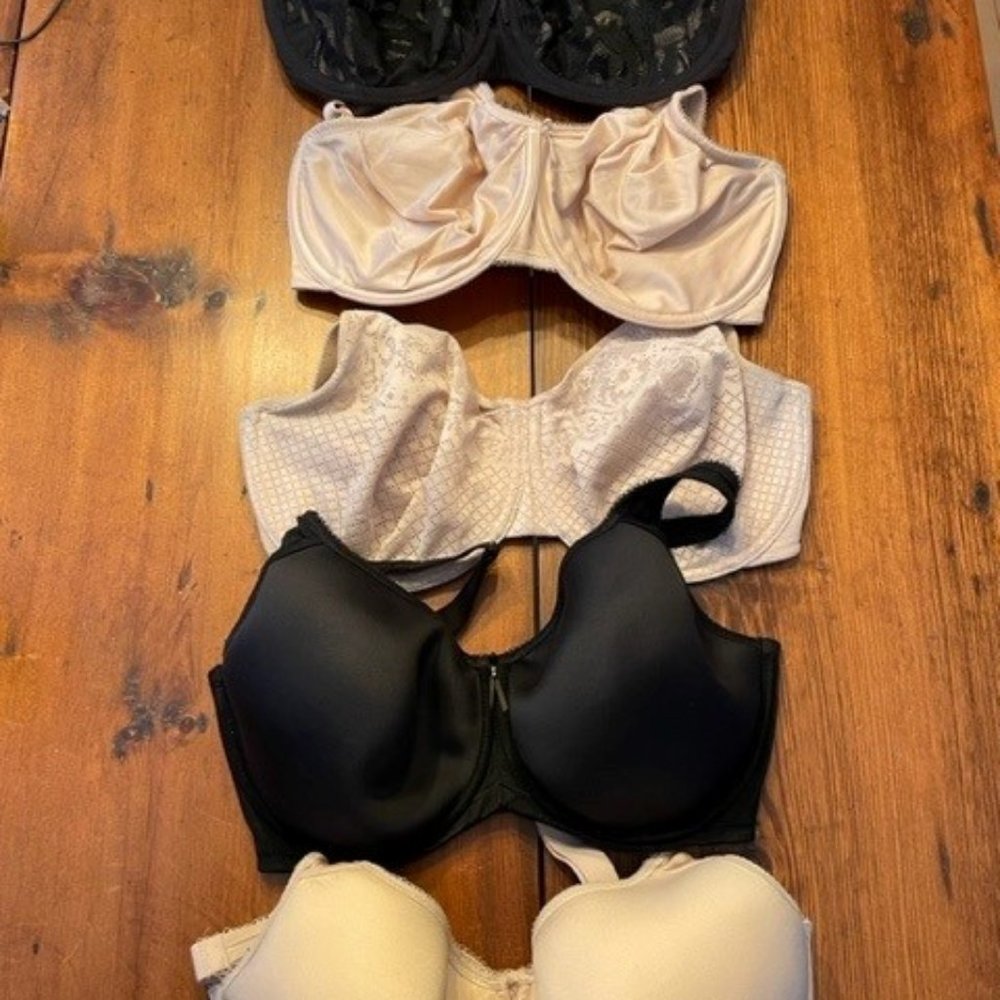 Lot of Five (5) Beautiful Wacoal Bras – Size 34G